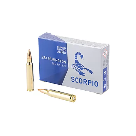 SCORPIO AMMO 223REM 55GR FMJ 20/1000