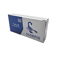 SCORPIO AMMO 762X39 124G FMJ 20/800