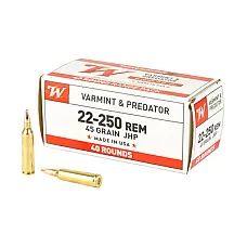 WIN USA 22-250 REM 45GR JHP 40/400