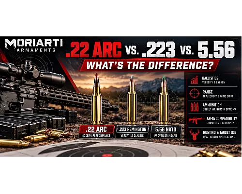 22 ARC vs 223 Remington vs 5.56 NATO ammunition and ballistics comparison