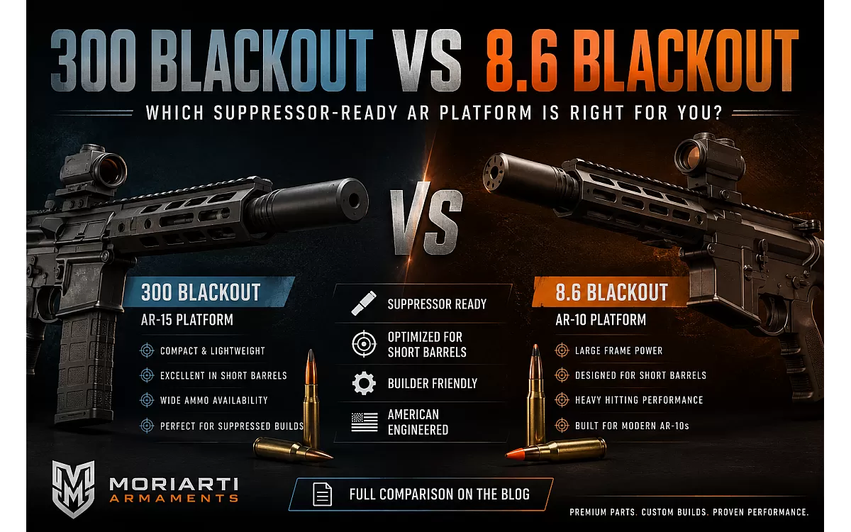 300 Blackout vs. 8.6 Blackout: Which Suppressor-Ready AR Platform Is Right for You?