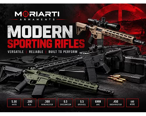 Modern sporting rifle AR-15 platform — common calibers, design and sporting applications