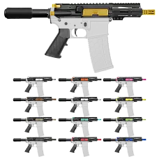 AR-15 5" 5.56 NATO PISTOL KIT / MLOK / CERAKOTE ACCENT / CLASSIC