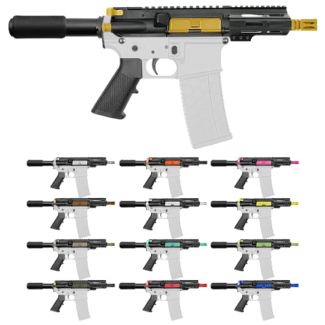 AR-15 5" 5.56 NATO PISTOL KIT / MLOK / CERAKOTE ACCENT / CLASSIC