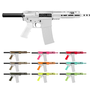 AR-15 5.56 NATO 7.5" Pistol Kit - Fear Nothing Accent - Classic - CERAKOTE Choice