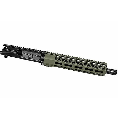 Moriarti AR-15 300 Blackout 10.5" Pistol Upper Assembly | 10" OD Green M-LOK | A2 Flash Hider