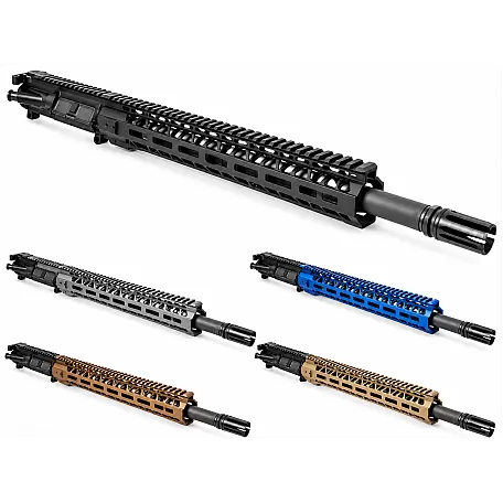 Moriarti 22 ARC 18" AR-15 Upper Assembly – 15" Diamond Cut M-LOK, Color Options