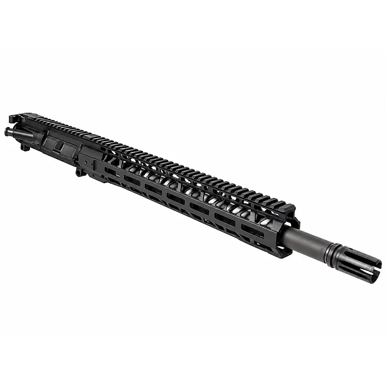 Moriarti 450 Bushmaster 18 inch upper assembly with 15 inch black Diamond Cut M-LOK handguard and A2 flash hider