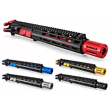 10.5" 5.56 NATO AR-15 Color Accent Upper – 10" M-LOK, Shroud Color Choice