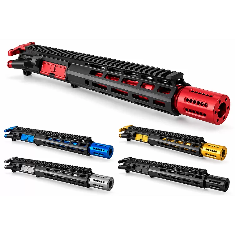 10.5 inch 5.56 NATO AR-15 Color Accent Upper – 10 inch M-LOK, Shroud Color Choice