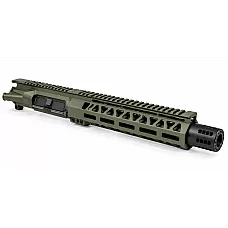 10.5" 5.56 NATO AR-15 Upper Assembly – OD Green M-LOK | Reverse Shroud
