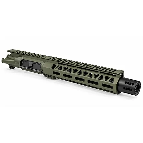 10.5" 5.56 NATO AR-15 Upper Assembly – OD Green M-LOK | Reverse Shroud