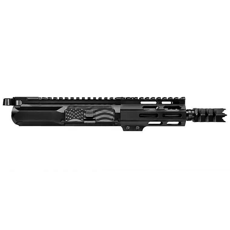 Moriarti 5 inch 300 Blackout AR-15 pistol upper with American flag engraving