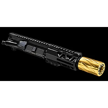 AR-15 5.56 NATO 5" Pistol Upper Assembly / Gold Spitfire/ Mlok