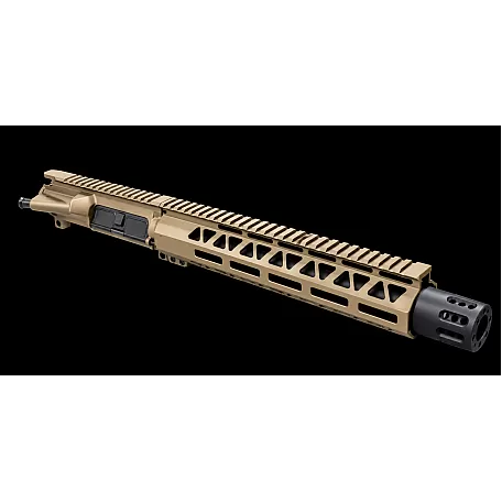 10.5" 5.56 NATO AR-15 Upper Assembly – Burnt Bronze M-LOK & Shroud