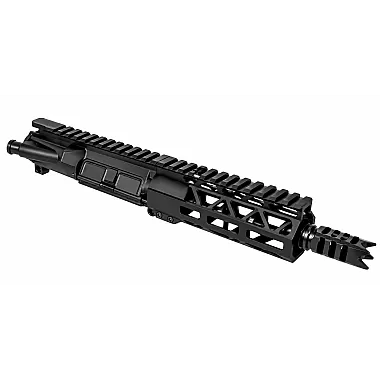 Moriarti 7.5 inch 5.56 NATO AR-15 upper with 7 inch Diamond Cut M-LOK handguard and 4 inch Shark muzzle brake