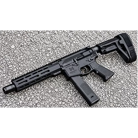 Moriarti MA-9 9MM 7.5″ LRBHO Pistol – SBA5 | Slick Side