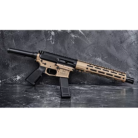 Moriarti MA-45 .45 ACP 10.5″ Salt & Pepper SBR Ready Pistol – Non-LRBHO