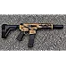 Moriarti MA-9 Prometheus 7.5 inch 9MM LRBHO pistol with SBA5 brace, 7 inch M-LOK handguard and faux suppressor-style barrel shroud