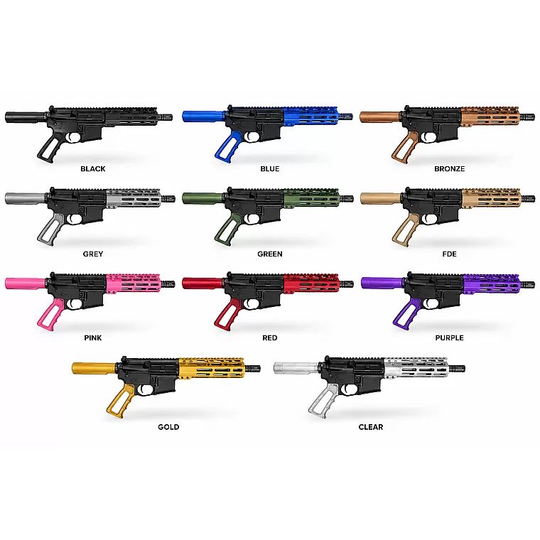 7.5 inch 5.56 NATO AR-15 SBR-Ready Kit – Compression Series, Color Choice