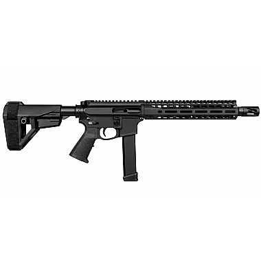 Moriarti MA-9 8.3 inch 9MM Suppressor Ready Non-LRBHO pistol with SBA5 brace and 9 inch M-LOK handguard