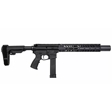 Moriarti MA-9 5.5 inch 9MM Suppressor Ready pistol with SBA3 brace and extended M-LOK handguard