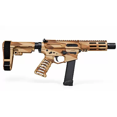 Moriarti MA-9 9MM 4.5″ Brindle Micro ARP Pistol – LRBHO | SBA3