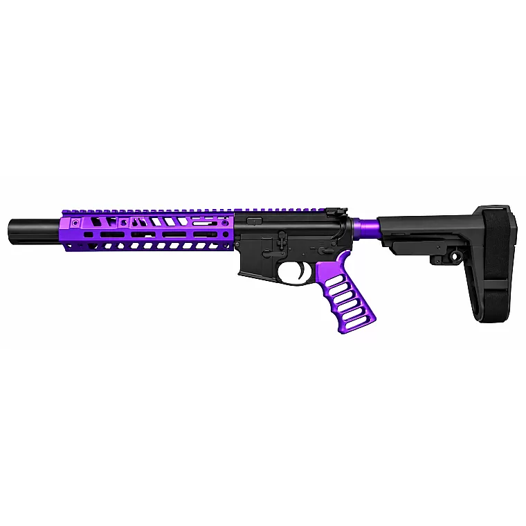 Moriarti MA-15 Suppressor Ready Series 10.5 inch 5.56 NATO AR-15 Pistol – 12 inch M-LOK Rail, Choose Color