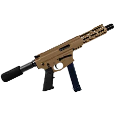 AR-40 8" Slick Side Pistol Upper with Diverter, BCG & Charging Handle - Choose Color