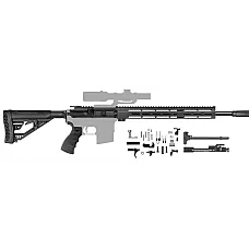 AR-15 6.5 Grendel 18" premium tactical rifle kit /15" MLOK / Afterburner / Adaptive Stock