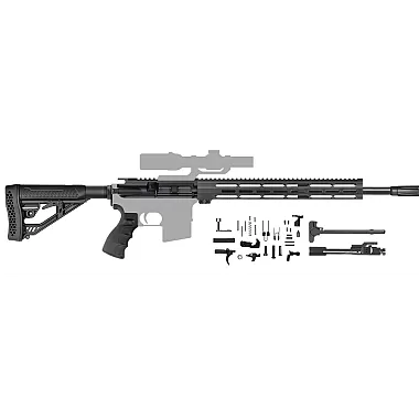 AR-15 6.5 Grendel 18" premium tactical rifle kit /15" MLOK / Afterburner / Adaptive Stock