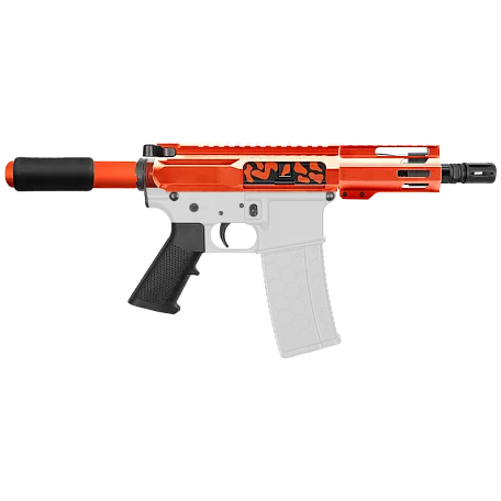 AR-9 9MM 4.5" Pistol Build Kit - Side Cut Billet Upper with 4" Mlok - Cerakote Camo Color Options