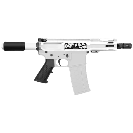 AR-9 9MM 4.5" Pistol Build Kit - Side Cut Billet Upper with 4" Mlok - Cerakote Camo Color Options