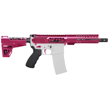 AR-15 7.62X39 7.5" PISTOL KIT - SIDE CUT BILLET UPPER WITH 7" HANDGUARD - SHOCKWAVE - CERAKOTE CAMO