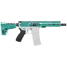 AR-15 7.62X39 7.5" PISTOL KIT - SIDE CUT BILLET UPPER WITH 7" HANDGUARD - SHOCKWAVE - CERAKOTE CAMO