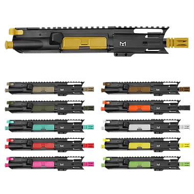 AR-15 5.56 NATO 5″ Pistol Upper Assembly, 4″ M-LOK Handguard, 1:5 Twist, Custom Cerakote Options – Moriarti Arms