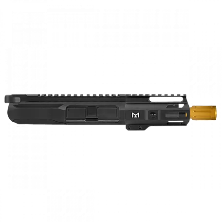AR-15 300 Blackout 5" PISTOL BILLET UPPER / 4'' MLOK / GOLD MUZZLE / CH