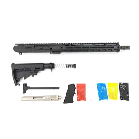 AR-10 .308 16" Tactical Rifle Build Kit with 15" M-LOK Rail & Nickel Boron BCG - DPMS Compatible