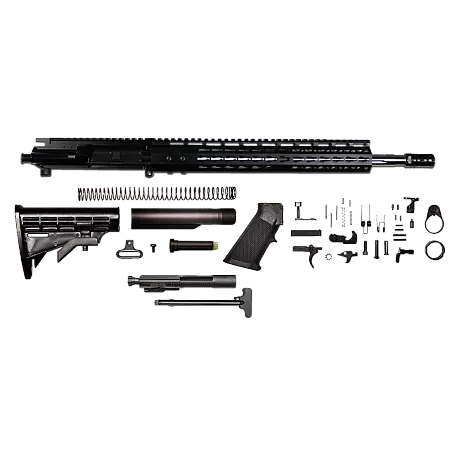 AR-15 5.56/.223 16" stainless steel straight cut rifle kit /12" Mlok 