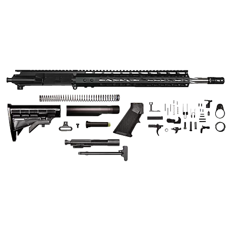 AR-15 5.56/.223 16" stainless steel spiral rifle kit /12" mlok rail